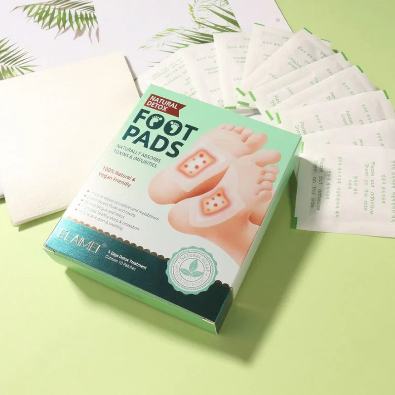 FootPads™ – Adesivo Detox para Pés - Elimina Toxinas, Diminui o Inchaço e Auxilia no Emagrecimento