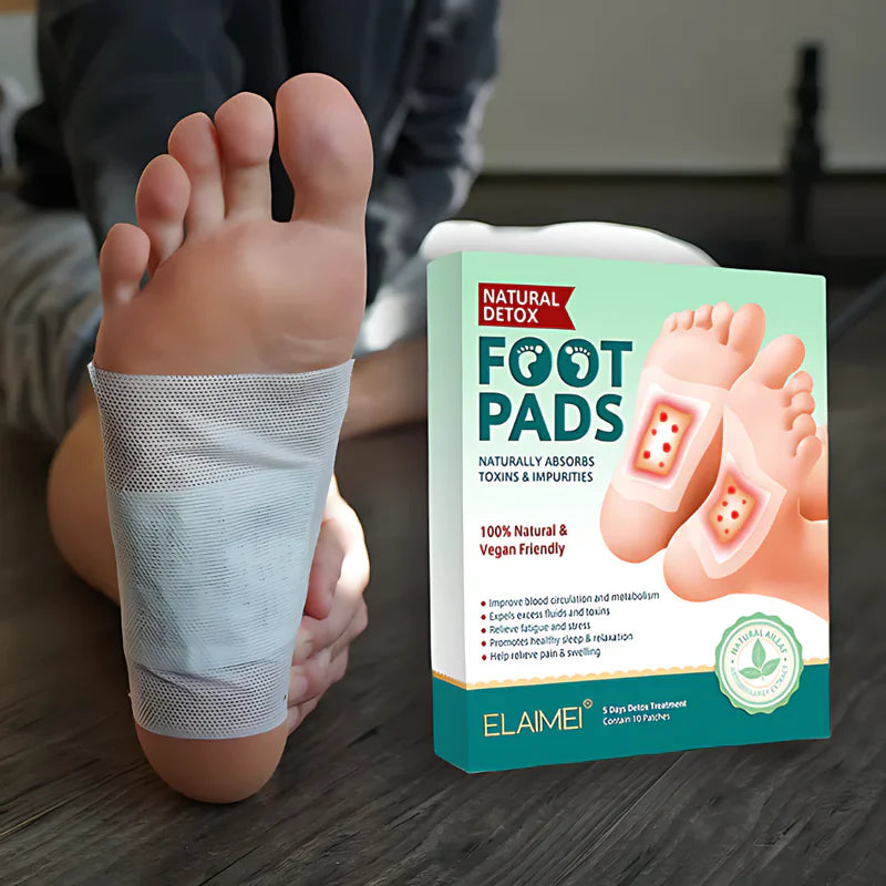 FootPads™ – Adesivo Detox para Pés - Elimina Toxinas, Diminui o Inchaço e Auxilia no Emagrecimento